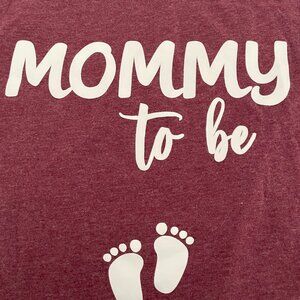 MOMMY TO BE MAROON COLOR T-SHIRT SIZE XL